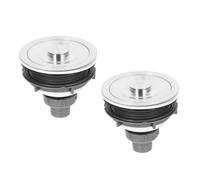 AUTSUPPL 2 pièces Panier Crépine INOX Réglable pour Évier de Cuisine Filtre Bouchon Anti-éclaboussures Adaptable à Différents Lavabos Entretien Facile Usage Domestique et Professionnel