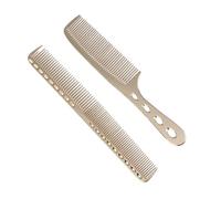 AUTSUPPL 2 pièces Peignes Acier Inoxydable pour Coiffage Massage Doux Du Chevelu Peigne Fin et Large pour Femmes pour Spray Capillaire et Organisation des Cheveux