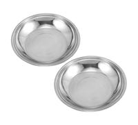 AUTSUPPL 2 pièces Plateau de Pesée Acier Inoxydable pour Balance Mécanique Panier Robuste et Surface Lisse Facile à Nettoyer Accessoire de Remplacement Précis pour Cuisine Industrielle