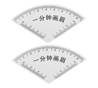 AUTSUPPL 2 Pièces Règle Sourcils PVC Réutilisable Stencil Dessin Rapide Précise pour Maquillage Débutants et