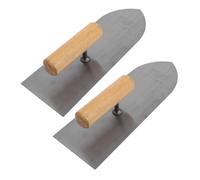 AUTSUPPL 2 pièces Spatule de Lissage pour Plâtre Acier Inoxydable Outil Portable de Finition Murale Truelle Métallique Robuste pour Plaque de Plâtre et Enduit