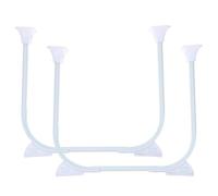 AUTSUPPL 2 pièces Table Pliants Métal Jambes Épingles Robustes pour Meubles Support Rabattable Facile à Installer Résistant pour Bureau Canapé et Table Appoint