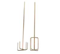 AUTSUPPL 2 Pièces tige d'agitation de perceuse électrique mélangeur de boue de forage perceuse mélangeur de peinture Percer mixer batteur à percevoir acier Coloré