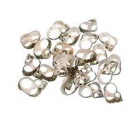AUTSUPPL 20 pièces Coquillages Naturels Tranches pour Création Bijoux Artisanaux Décoration Bord de Mer DIY Charms Pendants Mix