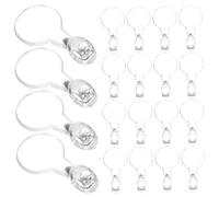 AUTSUPPL 200 pièces Bails Plastique Transparente Ronde pour Pendentifs DIY Bijoux Accessoires Bracelets Colliers Création Artisanale