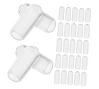 AUTSUPPL 200 pièces Embouts Caoutchouc pour Bandeaux Transparents Protection Antidérapante Flexible pour Extrémités de Bandeaux Accessoires Confortables DIY pour Perruques et Cheveux