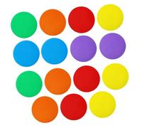 AUTSUPPL 24 pièces Lot de Marqueurs Ronds Colorés pour Tapis de Classe Autocollants Positionneurs Lumineux pour Maternelle Stickers Sol pour Organisation et Jeux Éducatifs
