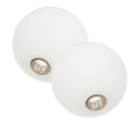 AUTSUPPL 2pcs Abat-jour en Verre Globe pour Lampe Suspendue G9, Forme Boule Blanche, Décoratif et Léger, Design Moderne pour Éclairage Intérieur Maison