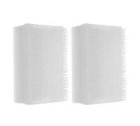 AUTSUPPL 2pcs Brosses Wilbarger Blanches en Plastique et Éponge pour Thérapie Occupationnelle, Stimulation Sensorielle et Défense Sensorielle Chez Garçon et Filles à Domicile