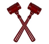 AUTSUPPL 2pièces Lot de Maillets De Juge Bois Dur Accessoires pour Costumes De Juge Adaptés Aux Commissaires-priseurs Et Présidents