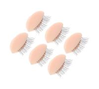 AUTSUPPL 3 paires Kit Paupières Amovibles Réalistes pour Maquillage et Entraînement à Extension de Cils et Réutilisable Pratique pour Apprentissage des Techniques de Pose