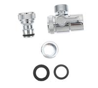 AUTSUPPL 3 pièces Adaptateur Mitigeur Cuivre Vanne Déviateur Robinet pour Vasque Salle de Bain Connecteur Robuste Anti-fuite Compatible Machine à Laver