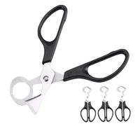 AUTSUPPL 3 pièces Ciseaux à Œufs de Caille Inox Ergonomiques Antidérapants Coupe-coquilles Précis pour Cuisine Lot