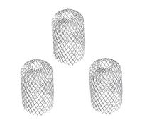 AUTSUPPL 3 pièces Filtre Gouttière Extensible Aluminium Protection Flexible pour Tuyau Descente Pluviale Crépine Garde Gouttière Résistante et Facile à Installer