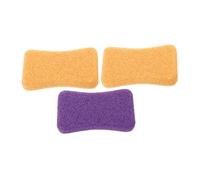 AUTSUPPL 3 Pièces Pierre Pédicure Naturelle Exfoliante pour Enlever Peau Morte Soin Manuel Abîmés avec Prise Confortable et Bord Accessoire Massage Cuticules Couleur