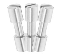 AUTSUPPL 3 pièces Rivets pour Couteaux Acier Inoxydable Rivets Tête Plate pour Poignées de Couteaux de Chef Vis Courtes pour Réparation et Remplacement DIY Kit