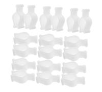AUTSUPPL 30 pièces Lot de Clips de Verrouillage pour Pompe Distributeur Accessoires Étanches pour Bouteilles de Lotion Huile Démaquillante et Shampooing Clips Plastique PP Résistants