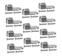 AUTSUPPL 30 Pièces Support Tringle Vêtements Ovale Métal Coulé Support de Tube Penderie avec Fixation Lot Plus Vis Accessoires pour Barre de Penderie Standard Installation Facile et