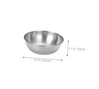 AUTSUPPL 4 pièces Bol à Sauce Inox Petits Bols Trempette Multifonctions Résistants pour Sauces Dips et Apéritifs Adapté Usage Maison et Professionnel
