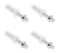AUTSUPPL 4 pièces Kit de Pivots Métalliques pour Portes Pliantes Doubles Quincaillerie pour Porte Accordéon Accessoires Charnières Placard Faciles à Installer et Silencieux et Placards