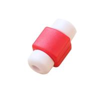 AUTSUPPL 4 Pièces Lot de Manchons De Protection De Câble De Recharge USB pour Smartphone Rouge avec Revêtement Caoutchouc pour Prévenir Usure Ruptures