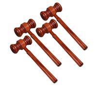 AUTSUPPL 4 pièces Marteaux de Juge en Bois Jouets de Rôle pour Garçon Fille Marteaux Enchères Compacts et pour Professionnels Droit et Juges