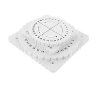 AUTSUPPL 4 pièces Planche de Corde Disque Rond et Carré et Outil Macramé Léger et Pratique pour Artisanat DIY Bracelets