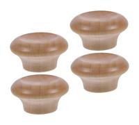 AUTSUPPL 4 pièces Poignée de Couvercle Bois Boutons de Remplacement pour Casserole Compacte Résistants Chaleur Faciles à Installer Accessoires pour Couvercles de Poêle