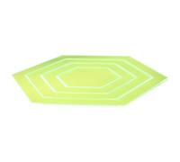AUTSUPPL 4 pièces Règle Patchwork Hexagone Acrylique Gabarits de Couture Multifonction pour Quilt Patron Hexagonal Transparent pour Découpe et Dessin