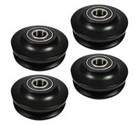 AUTSUPPL 4 Pièces Roues de Quincaillerie Porte Grange Poulies Coulissantes U-canal Renforcées pour Portes Placard et Portail Roulettes de Guidage pour Rail Suspendu