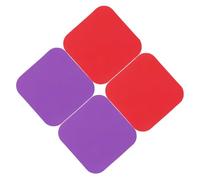 AUTSUPPL 4 pièces Set de Patins Ouvre-bocal Caoutchouc Antidérapants Tapis Multifonctions Carrés pour Bouteilles et Sous-verres avec Isolation Thermique et Résistance Aux Températures