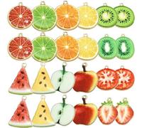 AUTSUPPL 45 pièces Breloques Pendentifs Forme Fruit Alliage Multi-styles pour Fabrication Bijoux DIY Collier Bracelet