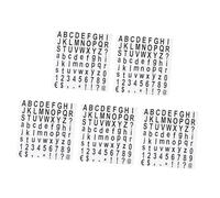 AUTSUPPL 5 feuilles Lot de Autocollants Lettres et Chiffres DIY Stickers Alphabétiques et Numériques Auto-adhésifs pour Étiquettes Décoration Cadeaux et Projets Artistiques