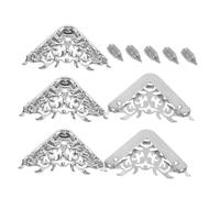 AUTSUPPL 5 pièces Coins de Renfort Métalliques pour Sac à Main Accessoires DIY pour Protection et Décoration Coins Solides et Durables pour Sacs et Pochettes