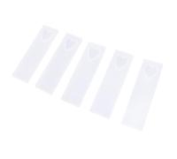 AUTSUPPL 5 pièces Moules Silicone Forme Cœur pour Fabrication Marque-pages DIY Époxy sans Déformation