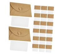 AUTSUPPL 50 ensembles Enveloppes Kraft Mini Avec Fermoir Cœur Pour Cartes Invitation Mariage Remerciements DIY Polyvalent Pour Anniversaires Fêtes Professionnel