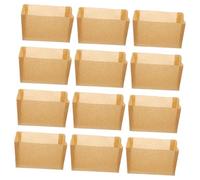 AUTSUPPL 50 pièces Caissettes à Pâtisserie Papier Kraft Supports Antiadhésifs pour Toasts et Petits Gâteaux Papier Alimentaire Résistant Chaleur Sans Odeur Usage Unique pour Boulangerie