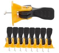 AUTSUPPL 50 pièces Kit de Système de Nivellement de Carreaux avec Épingles Acier Réutilisables pour Installation Précise et Rapide de Carrelage Mural et Sol