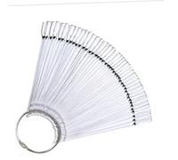 AUTSUPPL 50 pièces Nuancier Vernis à Ongles Transparent avec Anneau Palette de pour Pratique et Nail Art Planche Affichage pour Salon et Débutants