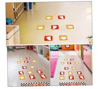 AUTSUPPL 6 feuilles Stickers Muraux PVC Forme Mains et Traces Décorations Colorées pour Chambre Garçon Fille et Classe Lot de Autocollantes Pratiques