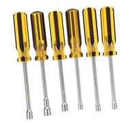 AUTSUPPL 6 pièces Kit de Tournevis à Douille Acier pour Démontage Précis de Vis Rc Hélicoptère Bateau Voiture Poignée Antidérapante Ergonomique Couleur Aléatoire Couleur Aléatoire