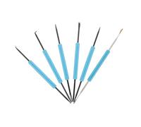 AUTSUPPL 6 pièces Kit Soudage Outils Auxiliaires Double-face Acier Noir pour Réparation Circuits Imprimés et Assistance Soudure Design Ambidextre Facile à Utiliser