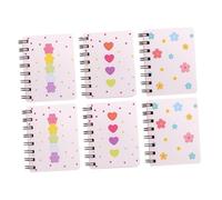 AUTSUPPL 6 Pièces Mini Cahiers Spirale à Points Cahiers de Poche Portables pour École Bureau Usage Quotidien