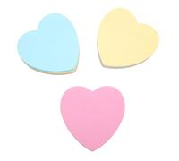 AUTSUPPL 8 pièces Bloc-notes Autocollants Forme Cœur Colorés Notes Repositionnables Légères et Réutilisables pour Bureau École Maison Mémo Adhésif Pratique et Compact