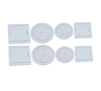 AUTSUPPL 8 pièces Disques à Tresser Ronds et Carrés pour DIY Bracelets Kit Corde Macramé Fabrication Bijoux