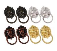 AUTSUPPL 8 pièces Poignées Tiroir Rétro de Lot de Poignées Décoratives Tête de Lion Style Antique Tirage Commode pour Meubles de Cuisine et Armoire