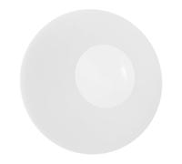 AUTSUPPL Abat-jour Verre Givré Blanc Sphère Plate pour Suspension et Applique Murale Remplacement Globe de Lampe Design Moderne pour Intérieur Polyvalent