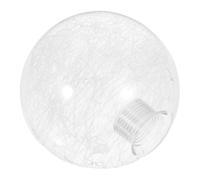 AUTSUPPL Abat-jour Verre Transparent pour Lampe Suspendue Globe Rond Filament Remplacement Élégant pour Lustre Plafonnier Décoration Intérieure Raffinée