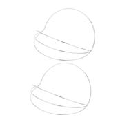 AUTSUPPL Accessoire Coiffure 2 Pièces en Fer Blanc, Base de Couronne Simple pour Engagements et Fêtes, Création Facile de Coiffure Unique et Élégante