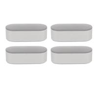 AUTSUPPL Accessoires de Rehausseur pour Abattant Wc, Lot de 4 Coussinets Adhésifs Antidérapants Joints d'Étanchéité, Compatibles Divers Sièges de Toilettes, Usage Quotidien